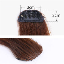 Load image into Gallery viewer, Estelle Hand Made Long Straight Bangs 1pcs Invisible Clip In Side Bangs Human Hair Nature Look Hair Piece Extension