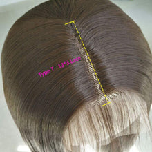 Load image into Gallery viewer, Estelle Chestnut Brown Long Straight Lace Front Wigs Hair, Glue less Natural Heat Resistant Synthetic Hair for Black Women 100% Stylish Wigs (#6 Brown)