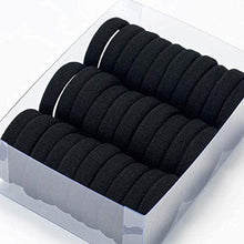 Load image into Gallery viewer, Estelle Hair Ties For Women Hamkaw 30 Pieces Ponytail Holder Soft Seamless No Crease Damage Elastics Hair Band Stretch Headband Girls Accessories Set For Thick Hair Curly Hair Black