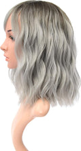 Load image into Gallery viewer, Estelle Natural Wavy Wig With Air Bangs Short Bob Wigs for Womens Shoulder Length Wigs Curly Wavy Cosplay Wig Bob Wig for Girls