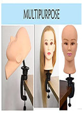 Load image into Gallery viewer, Estelle Head Holder Clamp, 2 Pieces Table Clamp For Head Mannequin, Dummy Head Holder مشبك حامل رأس من قطعتين مشبك طاولة لحامل رأس عارضة أزياء دمية