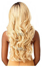 Load image into Gallery viewer, Estelle heat resistant high quality fiber Lace Front Wig body wave BLACK BLONDE Estelle عالية الجودة مقاومة للحرارة الألياف الدانتيل الجبهة الباروكة الجسم موجة الأسود الأشقر