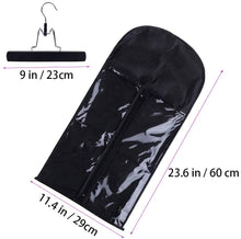 Load image into Gallery viewer, Estelle 2 Pieces Of Hair Extension Portable Wig Storage Bag Carrying Case Suitable For Store style Hair with Hook حقيبة تخزين شعر مستعار محمولة من قطعتين من Estelle مناسبة لتصفيف الشعر مع خطاف