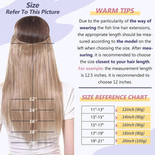 Load image into Gallery viewer, Estelle Invisible Wire Human Hair One Piece Clip-in Extension-إستيل سلك غير مرئي بشري بشري قطعة واحدة وصلة تمديد