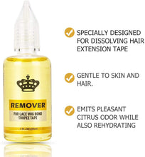 Load image into Gallery viewer, Fast Acting Hair Extensions Remover, Wig Glue Remover, Double Sided Extension Tape Estelle سريع المفعول مزيل وصلات الشعر ، مزيل غراء الشعر المستعار ، شريط تمديد مزدوج الوجه