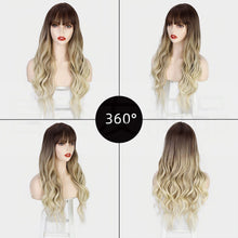 Load image into Gallery viewer, Estelle Wig Female Long Curly Hair Big Wave Medium Long Full Headgear