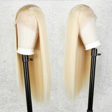 Load image into Gallery viewer, Estelle Fashion Light Blonde Lace Front Wig for Women, Long Wavy Synthetic Wigs 20 inches Blonde شعر مستعار أمامي من الدانتيل الأشقر الفاتح أنيق للنساء ، شعر مستعار صناعي طويل مموج 20 بوصة أشقر