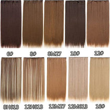 Load image into Gallery viewer, Eestelle full head one-piece long straight and Body Wave hair extension, with 5 clips, suitable for women and girls