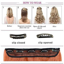 Load image into Gallery viewer, Eestelle full head one-piece long straight and Body Wave hair extension, with 5 clips, suitable for women and girls