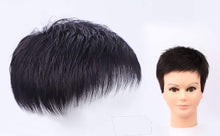 Load image into Gallery viewer, Men's Wigs 100% Real Human Hair Topper Toupee Clip Hairpiece for men Monofilament Hair Topper Natural Hairline Replacement Systems Hairpiece (13cmx14cm)