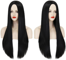 Load image into Gallery viewer, Wigs for Women Girls Long Straight Hair Wig Natural Fashion Cute Synthetic Wigs for Daily Party Cosplay-الباروكات للنساء والفتيات شعر مستعار طويل مستقيم شعر مستعار طبيعي أزياء لطيف الاصطناعية الباروكات للحزب اليومي تأثيري