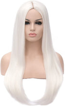 Load image into Gallery viewer, Wigs for Women Girls Long Straight Hair Wig Natural Fashion Cute Synthetic Wigs for Daily Party Cosplay-الباروكات للنساء والفتيات شعر مستعار طويل مستقيم شعر مستعار طبيعي أزياء لطيف الاصطناعية الباروكات للحزب اليومي تأثيري