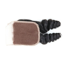 Load image into Gallery viewer, Hand Made Loose Wave Human Hair Lace Closure 4*4 -صنع يدوي فضفاض موجة شعر بشري إغلاق الدانتيل 4 * 4