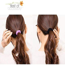 Load image into Gallery viewer, Estelle Hair Ties For Women Hamkaw 30 Pieces Ponytail Holder Soft Seamless No Crease Damage Elastics Hair Band Stretch Headband Girls Accessories Set For Thick Hair Curly Hair Black