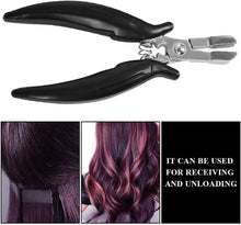 Load image into Gallery viewer, Estelle Mini Pliers, for Hair Extensions, Apply and Remove, Flat Shape Plier, For Use With Micro Rings Pre-Bonded Hair Extensions, Hair Extensions Pliers