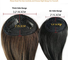 将图片加载到图库查看器,Estelle 2 Pieces Wave Side Bangs Real Human Hair Clip In Bangs Wave Fringe Hair Extensions Estelle 2 قطعة من الانفجارات الجانبية المموجة مشبك شعر بشري حقيقي في وصلات شعر مموجة هامش