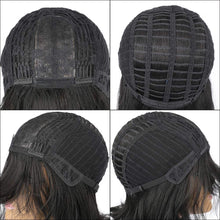 Load image into Gallery viewer, Estelle Fiber Heat Resistant Wig, Nature looking ,Curl, Bodywave, Straight, long, Short, Black, Brown, for Cosplay Daily Party Use Synthetic Hair Replacement Wig For Fashion Women (Black Straight No Fringe)