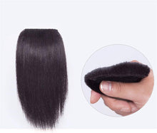 Load image into Gallery viewer, Estelle Women's Clip on Crown Topper Hair Extensions 3 Inches Width 12 Inches Black مشبك نسائي على تاج توبر وصلات شعر 3 بوصات عرض 12 بوصة أسود