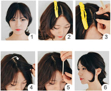 Load image into Gallery viewer, Estelle Hand Made Long Straight Bangs 1pcs Invisible Clip In Side Bangs Human Hair Nature Look Hair Piece Extension