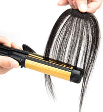 Load image into Gallery viewer, Wispy Human Hair Clip In Air Bangs, Extensions for Women Fake Air Bangs-مشبك شعر بشري ناعم في الانفجارات الهوائية ، وصلات شعر مزيفة للنساء