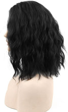 Load image into Gallery viewer, Synthetic Black Short Curve Synthetic Hair Wigs -أسود قصير منحنى الاصطناعية باروكات الشعر الاصطناعية