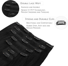 Load image into Gallery viewer, Clip In Human Remy Hair Extensions ,Double Weft, 100g 7 Pcs