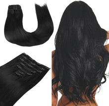 Load image into Gallery viewer, Clip In Human Remy Hair Extensions ,Double Weft, 100g 7 Pcs