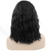 Load image into Gallery viewer, Synthetic Black Short Curve Synthetic Hair Wigs -أسود قصير منحنى الاصطناعية باروكات الشعر الاصطناعية