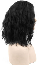 Load image into Gallery viewer, Synthetic Black Short Curve Synthetic Hair Wigs -أسود قصير منحنى الاصطناعية باروكات الشعر الاصطناعية