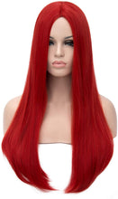 Load image into Gallery viewer, Wigs for Women Girls Long Straight Hair Wig Natural Fashion Cute Synthetic Wigs for Daily Party Cosplay-الباروكات للنساء والفتيات شعر مستعار طويل مستقيم شعر مستعار طبيعي أزياء لطيف الاصطناعية الباروكات للحزب اليومي تأثيري