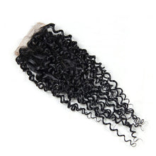 Load image into Gallery viewer, Jerry Curly Human Hair 4*4 Lace Closure -جيري شعر بشري مجعد 4 * 4 إغلاق الدانتيل