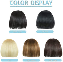 Load image into Gallery viewer, Estelle Natural Real Human Hair Flat Bangs Hand Tied Bangs Fashion Clip in Hair Extension Estelle شعر طبيعي حقيقي بشري مسطح الانفجارات مشبك أنيق في إطالة الشعر