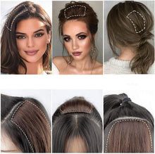 Load image into Gallery viewer, Estelle Clips-In Synthetic Short Straight Hair Piece Invisible for Thinning Hair 2 Pieces