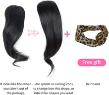 将图片加载到图库查看器,Estelle 2 Pieces Wave Side Bangs Real Human Hair Clip In Bangs Wave Fringe Hair Extensions Estelle 2 قطعة من الانفجارات الجانبية المموجة مشبك شعر بشري حقيقي في وصلات شعر مموجة هامش