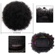 Load image into Gallery viewer, Eestelle Short Synthetic Curly African American Kinky Wrap Drawstring Puff Ponytail -ذيل حصان Eestelle قصير صناعي مجعد أمريكي أفريقي غريب ملفوف برباط منفوخ