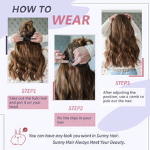 Load image into Gallery viewer, Estelle Invisible Wire Human Hair One Piece Clip-in Extension-إستيل سلك غير مرئي بشري بشري قطعة واحدة وصلة تمديد