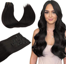 Load image into Gallery viewer, Clip In Human Remy Hair Extensions ,Double Weft, 100g 7 Pcs