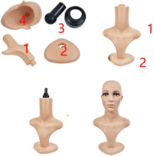 Load image into Gallery viewer, Estelle Female Mannequin Head Model Stand For Wig ,Glasses, Hat Display -Estelle أنثى عارضة أزياء نموذج الرأس حامل لشعر مستعار ، نظارات ، قبعة عرض