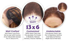 Load image into Gallery viewer, Estelle Swiss lace Wig HD Lace Keep Them Guessing What Lace Hairline Illusion Lace Wig Estelle دانتيل سويسري باروكة دانتيل عالية الدقة دانتيل يبقيهم يخمنون ما دانتيل وهم شعري دانتيل شعر مستعار