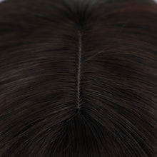 Load image into Gallery viewer, Estelle Long Bodywave Fiber Wig Headgear With Bangs , Long Curly Hair Brown Wig