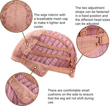 Load image into Gallery viewer, Estelle Natural Wavy Wig With Air Bangs Short Bob Wigs for Womens Shoulder Length Wigs Curly Wavy Cosplay Wig Bob Wig for Girls