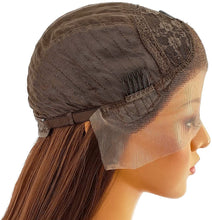 Load image into Gallery viewer, Estelle Lace Front Wigs 24'' Long Wavy Synthetic Wig 4.5" Transparent Lace For Women (BLACK COLOR) Estelle الدانتيل الجبهة الباروكات 24 '' طويل مموج الاصطناعية الباروكة 4.5 "دانتيل شفاف للنساء (أسود اللون)