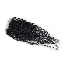 Load image into Gallery viewer, Jerry Curly Human Hair 4*4 Lace Closure -جيري شعر بشري مجعد 4 * 4 إغلاق الدانتيل