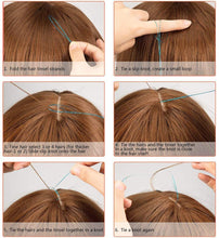 Load image into Gallery viewer, Eestelle 44Inches multi Color Tinsel Hair Extensions, 3300 Strands Fairy Hair Kit With Tool, Heat Resistant Glitter Sparkling Shiny Hair Extensions Accessories