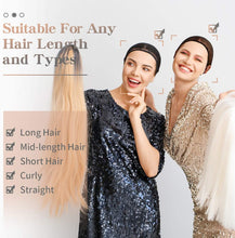 Load image into Gallery viewer, Estelle Wig Caps with Thick Nylon with Close Dome Black Pack of 3