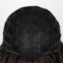 Load image into Gallery viewer, Estelle Long Bodywave Fiber Wig Headgear With Bangs , Long Curly Hair Brown Wig