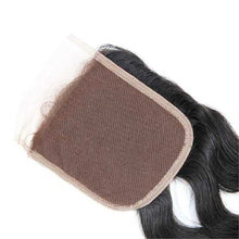 Load image into Gallery viewer, Hand Made Natural Wave Human Hair Lace Closure 4*4-اليد التي قدمت الطبيعية موجة شعر بشري إغلاق الدانتيل 4 * 4