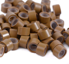 Load image into Gallery viewer, Silicone Lined Micro Links Rings Beads Hair Feather Extensions 5.0x3.0x3.0 mm Hair Beads وصلات صغيرة مبطنة بالسيليكون وصلات خرز وصلات شعر وصلات شعر 5.0x3.0x3.0 ملم خرز شعر