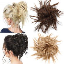 Load image into Gallery viewer, Eestelle Messy Cocktail Bun ,Hair Piece, Hair Tousled updo ,Synthetic Hair Extensions Scrunchies Hairpiece for Women