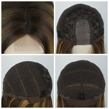 Load image into Gallery viewer, Estelle Wig European and American women's wig Front lace small lace bobo head wig Straight hair chemical fiber headgear wigs